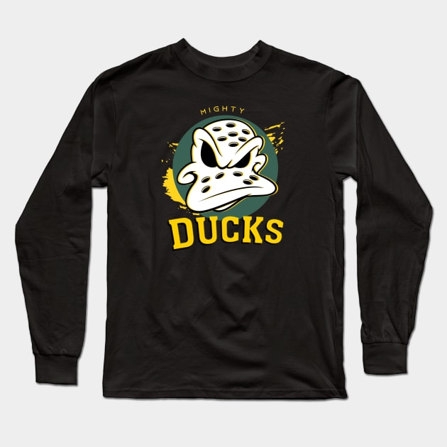 Ducks Retro Long Sleeve T-Shirt by KyleCreated